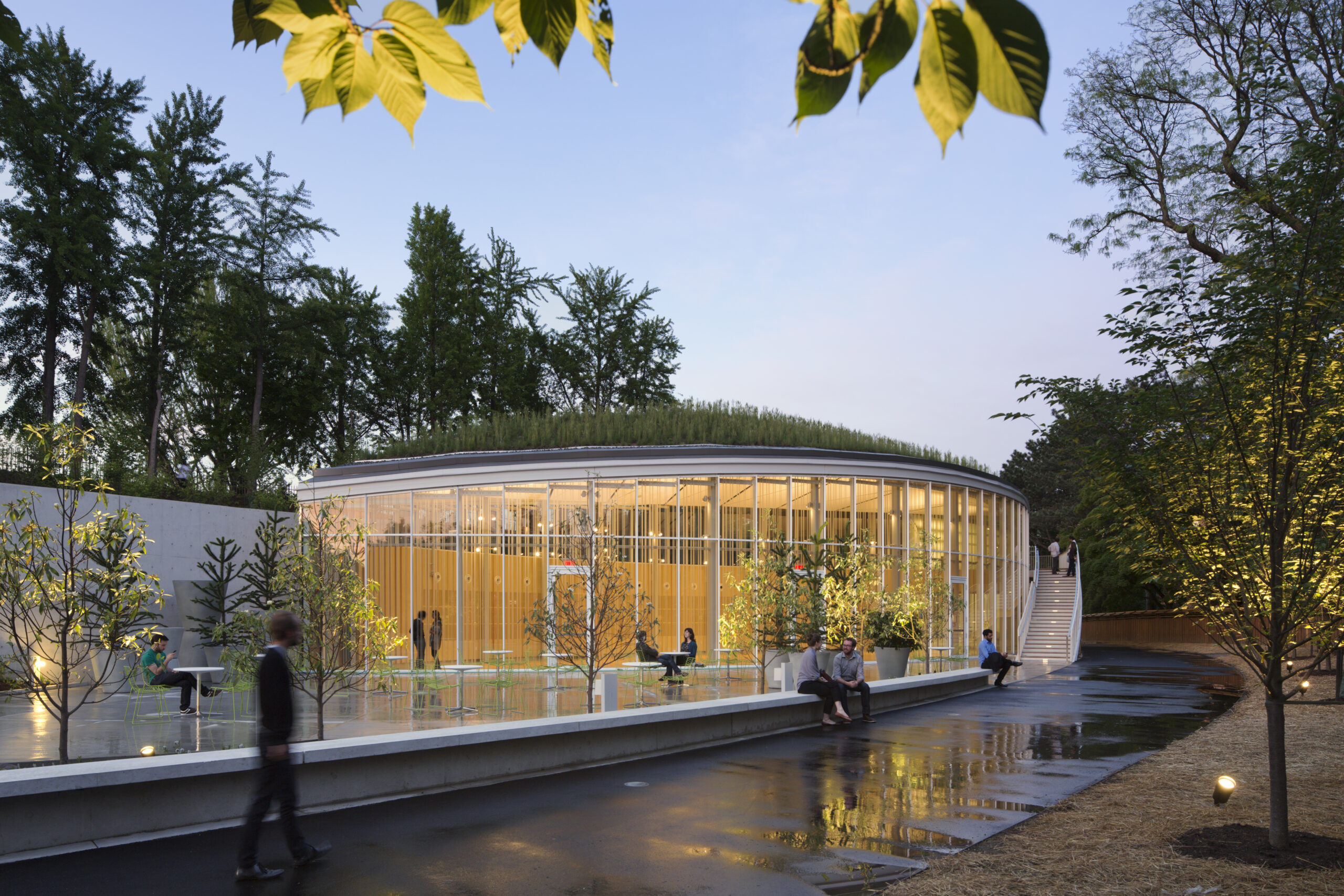 Brooklyn Botanic Gardens Visitor Center Brooklyn Botanic Gardens Visitor Center Sunset