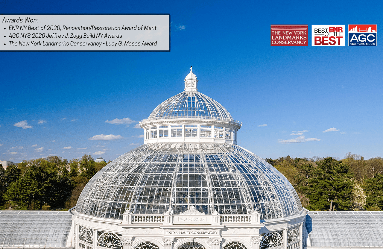 Enid A. Haupt Conservatory Palm Dome Restoration Awards Won