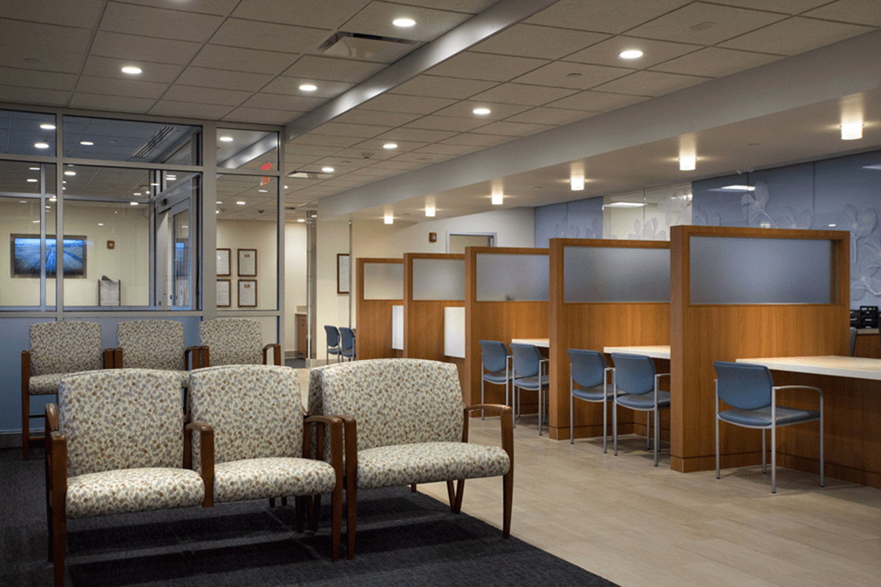 Northwell_GardenCity (1) Northwell Health Garden City Imaging Center Lobby